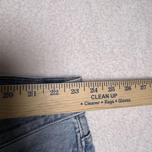 Old Navy Womens Extra High Rise Balloon Jeans Size 24 Light Wash Y2K Baggy - Picture 6 of 8